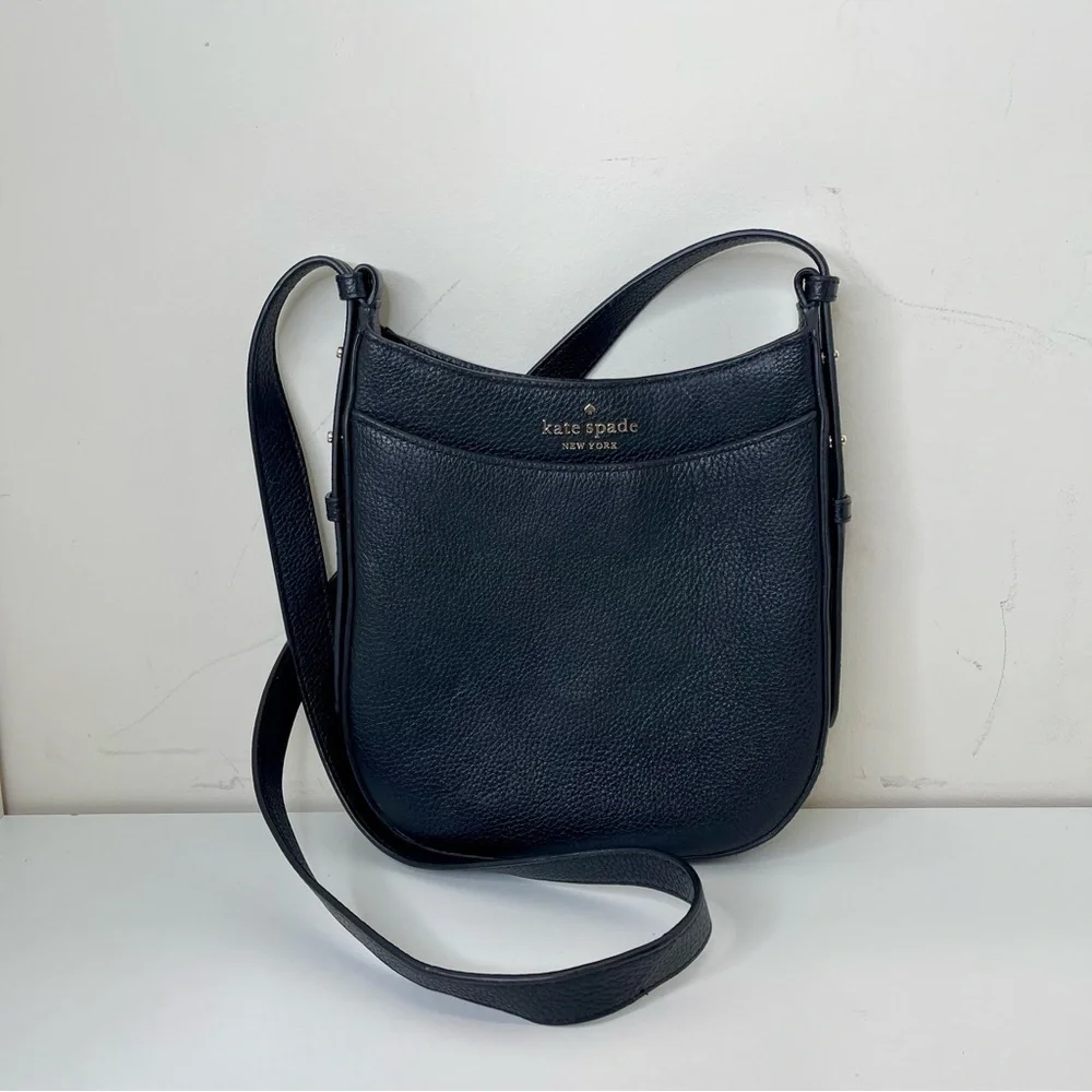 Kate Spade Leila North South Crossbody bag preppy designer quiet leather